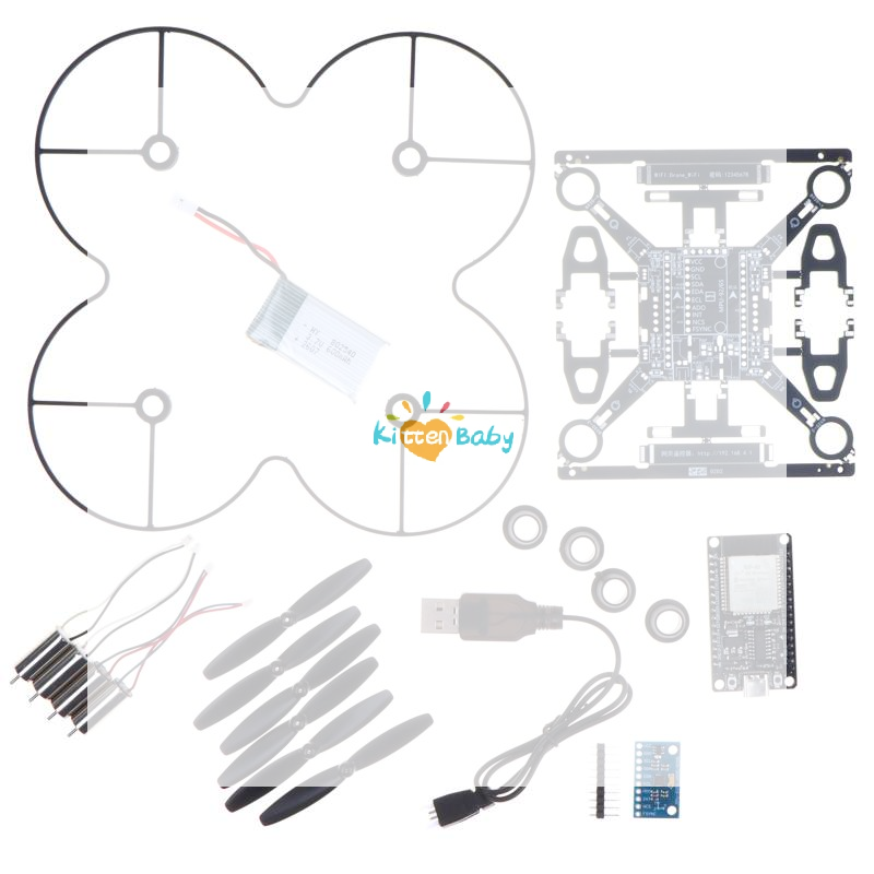 Drone Kit Octocopter - Kit Drone Mini Open‑Source ESP32, Paket