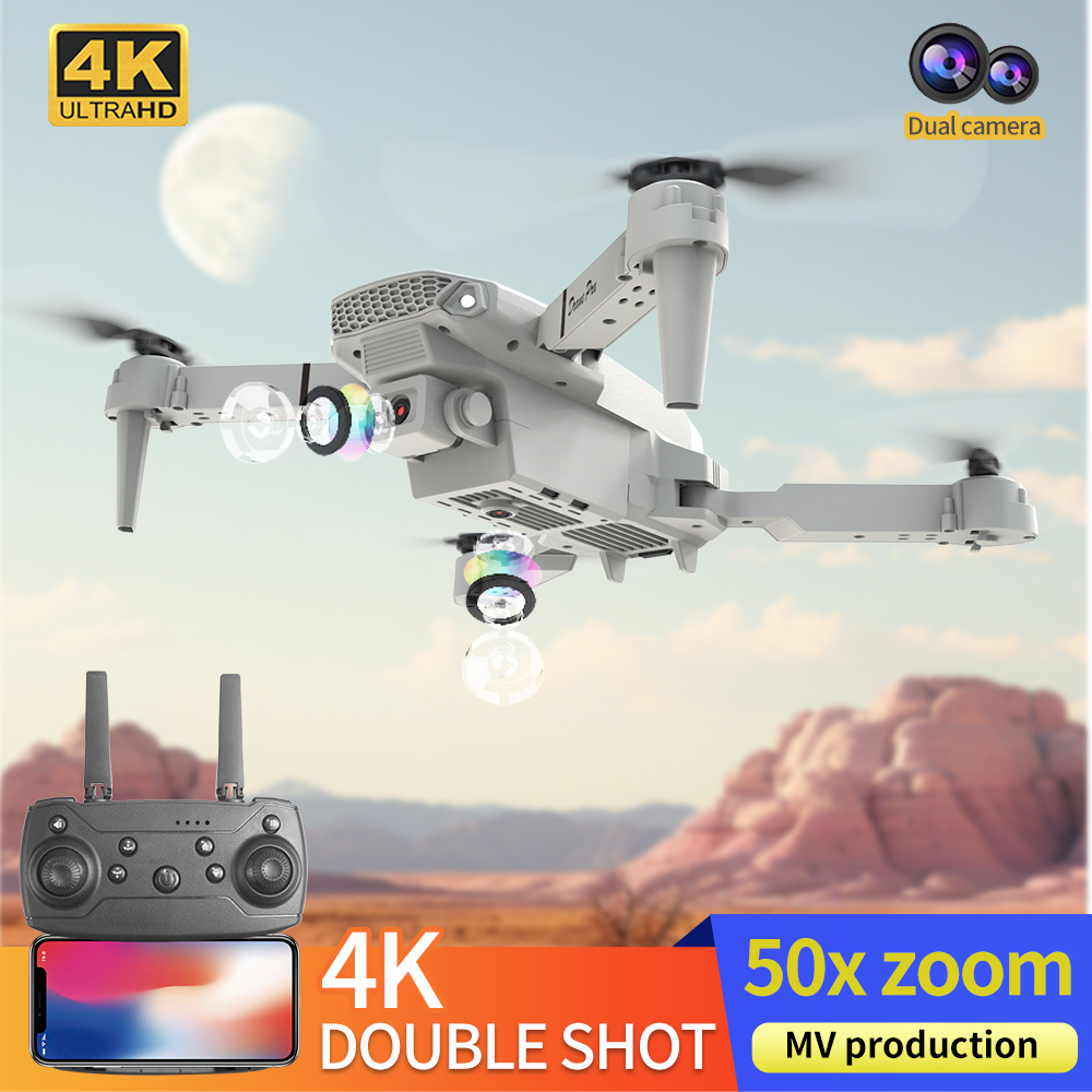 2026 BARU E88 Drone Profesiona - Drone Kit With Camera ulasan dan harga