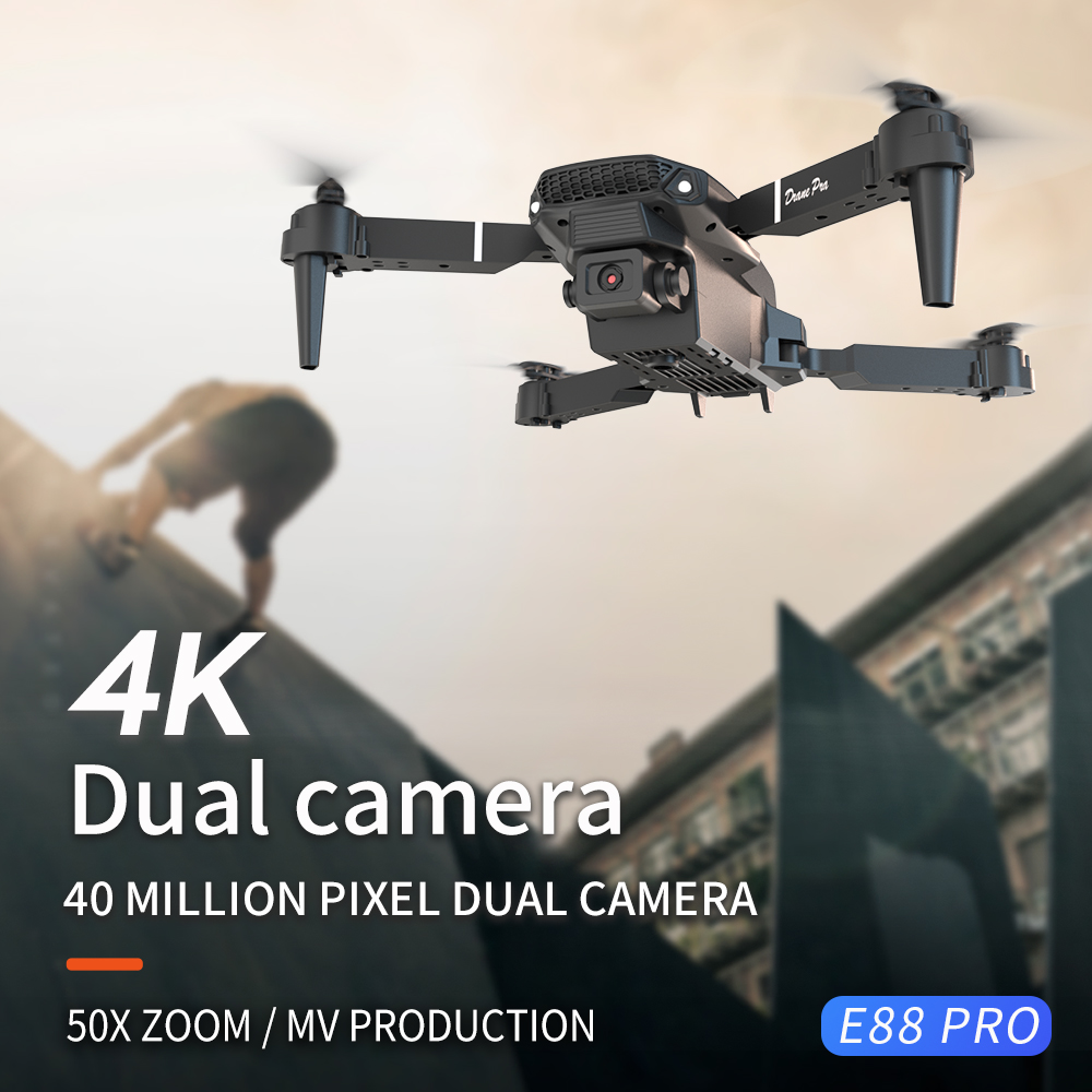 2026 BARU E88 Drone Profesiona - Drone Kit With Camera ulasan dan harga