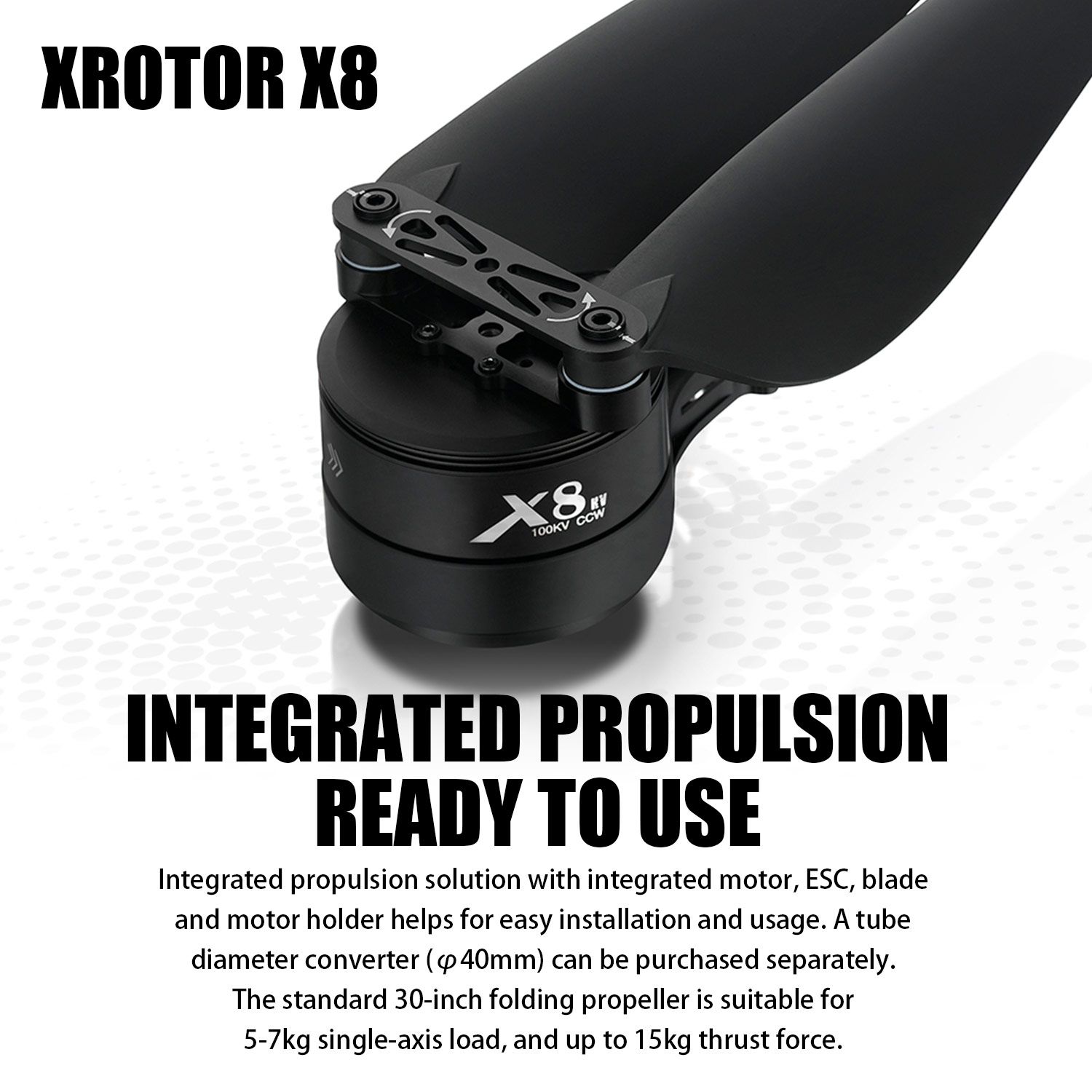 Kit Sistem Tenaga X8: Motor 10 - Drone Kit Heavy Lift ulasan dan harga